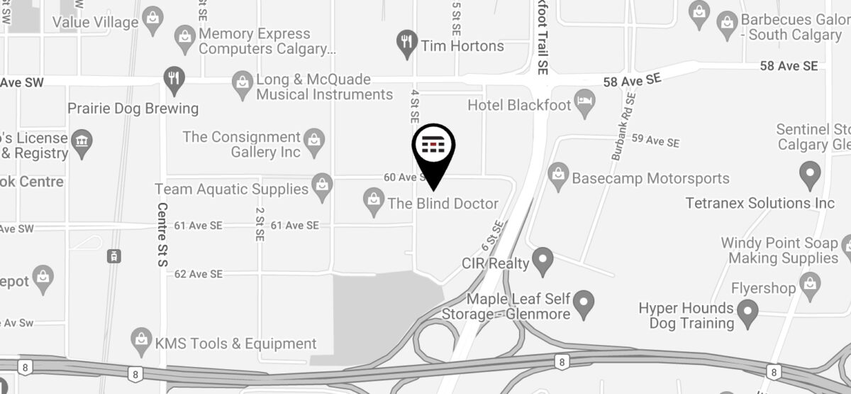 Merit Kitchens Design Centre Calgary Location Map Image